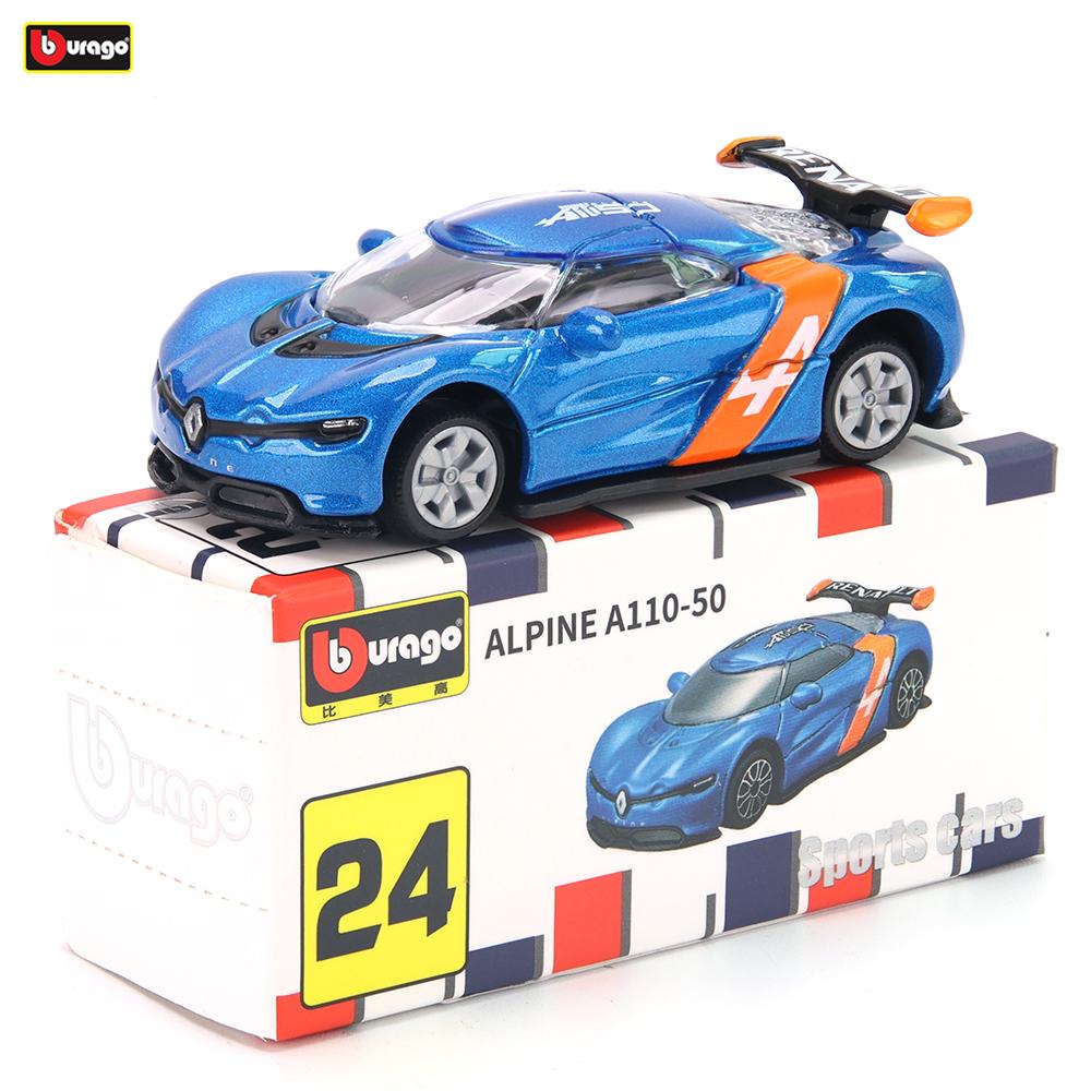 AABHT1 Bburago 1965 PONTIAC GTO Bugatti Lamborghini Cadillac Benz BMW Scale Car Model Replica Collection Kids Xmas Gift Toys for Boys