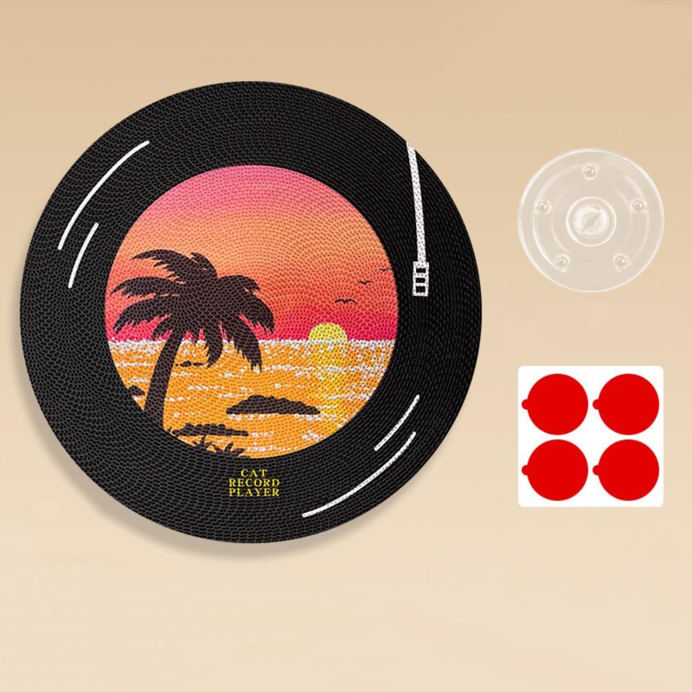 360-Degree Rotation Self-adhesive Cat Scratching Pad Scratch Resistant Cat Scratch Mat  Indoor