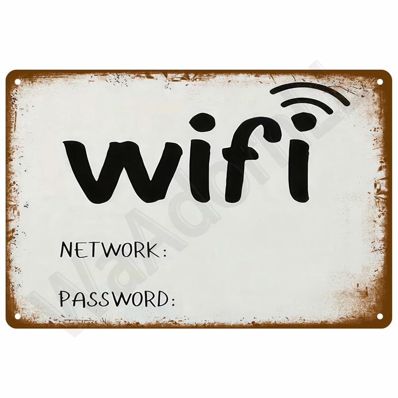 Vintage Metal Plate Tin Sign Plates Bar Retro Metal Sign Wall Art Mural Aesthetic Room Home Decor Items Poster Garage Decorat