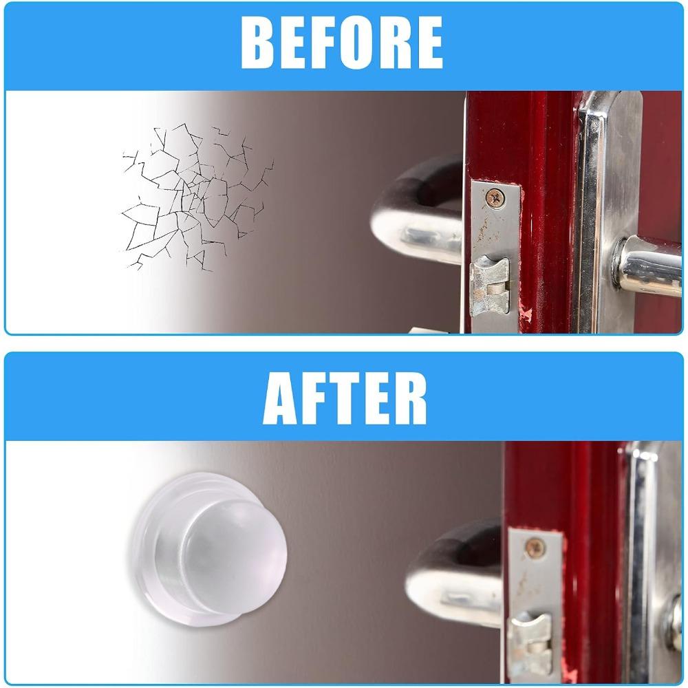 Nálepky proti kolizi kliky dveří, silikonové tiché podložky, nálepky na dveře, zarážky dveří, nálepky na dvířka skříněk a zadní stěnu