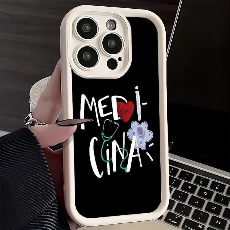 

Phone Case for iPhone 17 Air 16E 15 16 Pro Max Doctor Nurse Cartoon Cover 14 Plus 13 12 Mini Soft Shell Silicone Fundas iPhone 13