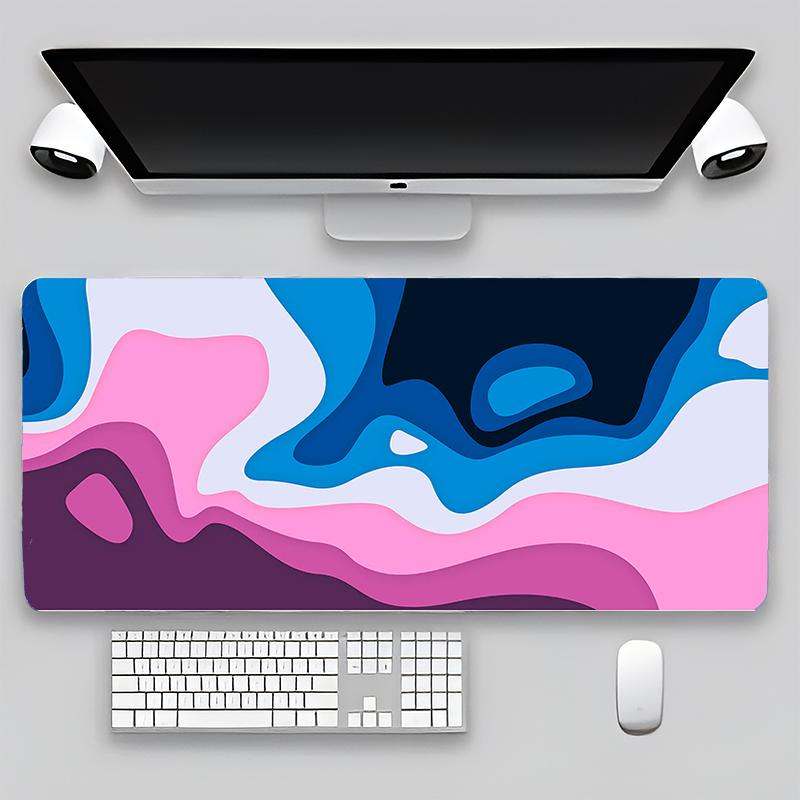 Terrain Map Contours Keyboard Gamer Carpet Rubber Mat Full Gamer Pc Keyboard Mouse Gamer Table Gaming Pc 90x40cm