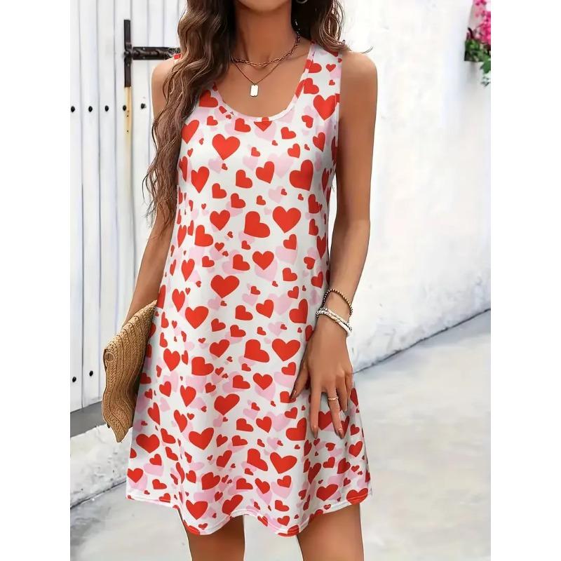 Летнее женское платье-сарафан без рукавов S