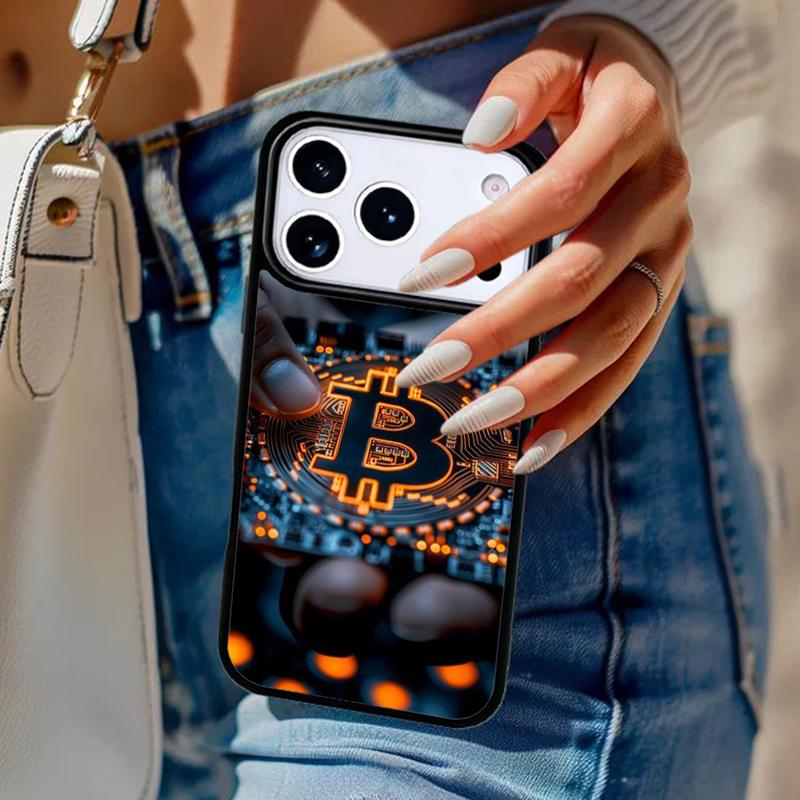 BTC Bitcoin Phone Case For iPhone 17 Air 14 15 13 12 Max Cover For Apple 14 15 16 16e 11 Pro Max Plus Coque