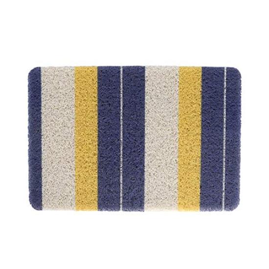 Dulton Interior Goods PVC Mat Medium Size PVC MAT Navy/Yellow NAVY/YELLOW H19-0078M/NYL