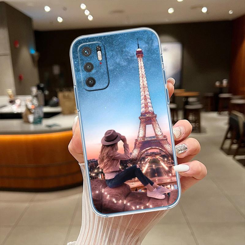 RE49 Paris Eiffel tower Transparent Phone Case for Motorola Moto Edge 20 30 40 50 S30 Fusion Ultra Pro Neo Lite + G200 G23