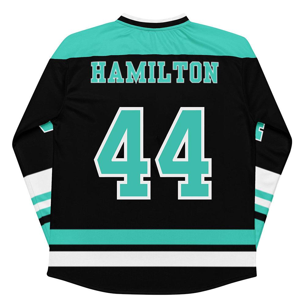 Lewiss Hamilton No.44 Hockey Jerseys Long Sleeve Unisex V-neck T-shirt Number 44 Design Graphic 3D Print Tshirts Men Women Merch