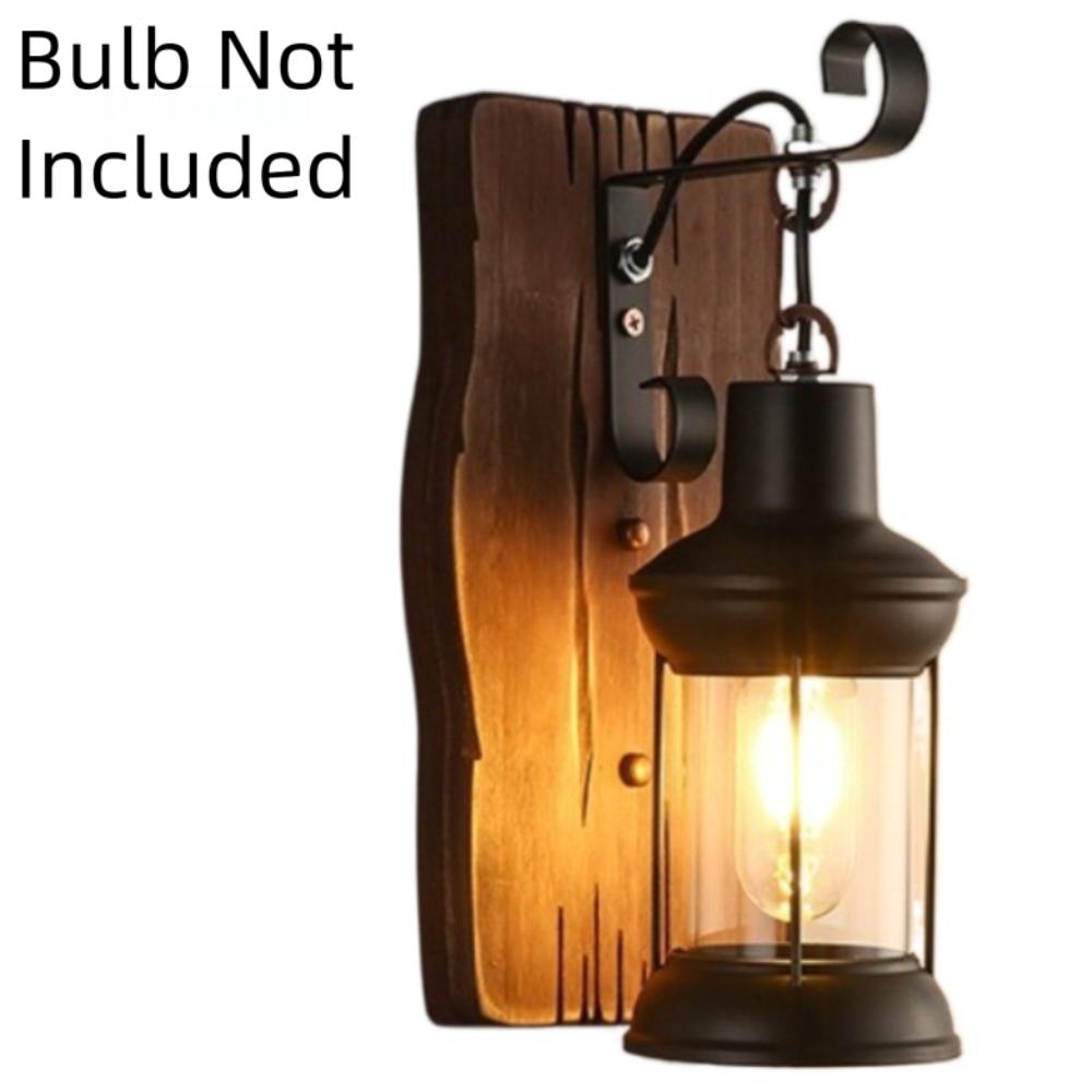 

Wooden Wall Lamps for Living Room Wood LED Sconces Cafe Bar Bedroom Bedside Industrial Style Home Decoration Wall Light Fixtures
