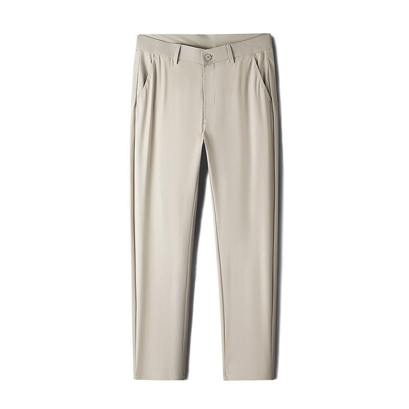 2026 Men's High-End Spring/Summer Water-Resistant Stretch Casual Trousers with Ice-Silk Cool Touch