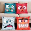 Funny Little Monster Cushion Cover Premium Comfort Reversible Pillow Cove -Two In One Design for Any Room & Car Interior