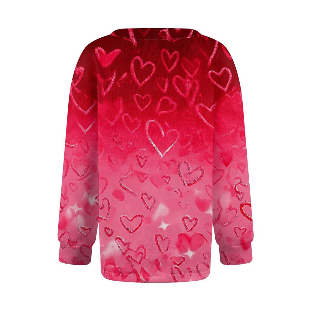 Women's Fashion  Long Sleeve Warm Knit Print Coat Top