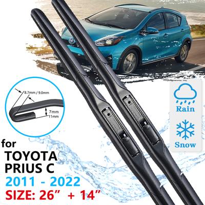 Auto Front Wischer Klinge Für Toyota Prius C Aqua NHP10 2011 ~ Windschutzscheibe Scheibenwischer Zubehör  