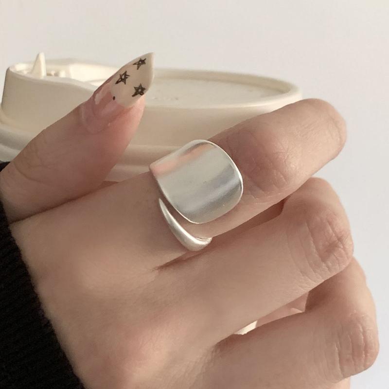 925 Silver Rings For Women Jewelry Gold Vintage Adjustable Chunky Ring Designer Jewellery