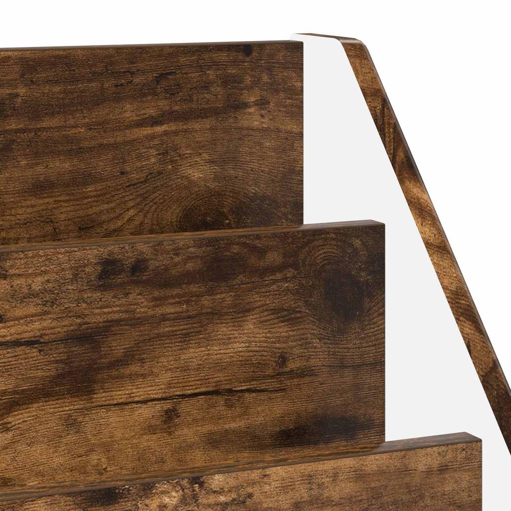 Kids Bookshelf Smoked Oak Finish 72.5 x 29.5 x 69 cm Engineered Wood