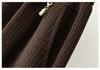 Mom's High-Waisted Striped Corduroy Pants - Spring & Autumn Casual for Middle-aged & Elderly