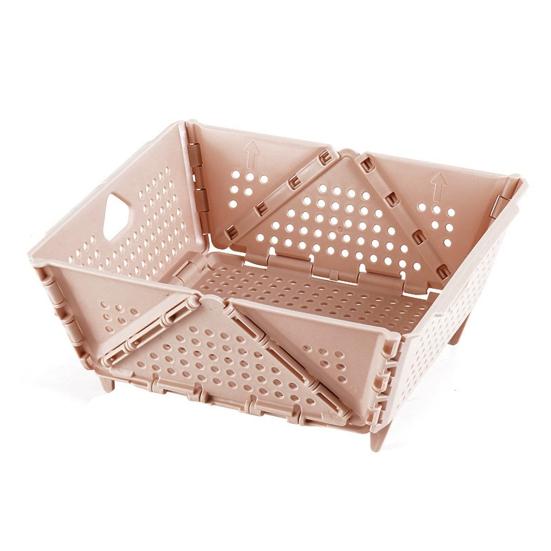 Escorredor Multifuncional Dobrável Cesto de Armazenamento e Drenagem Grau Alimentar Livre de BPA Autodrenante Empilhável Cesto para Frutas e Legumes
