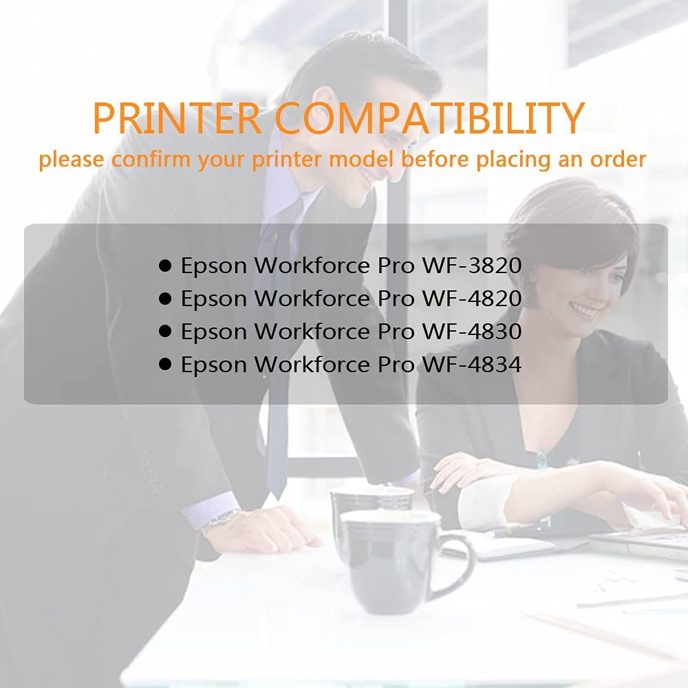 Run Star 1 Pack 822XL T822XL Black Remanufactured Ink Cartridge Replacement for Epson 822XL T822XL use for Epson Workforce Pro WF-3820 WF-4820