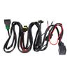 Relay Fog Lamps Socket Wire Connector 40A Heat Proof Waterproofing H11 Fog Light Relay Wiring Harness with Switch