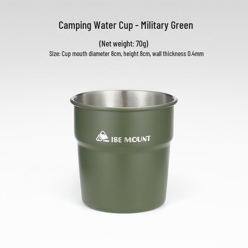 304 Stainless Steel Multi-Purpose Outdoor Cup: Ideal for Camping, Beer, Coffee, Water, and Beverages