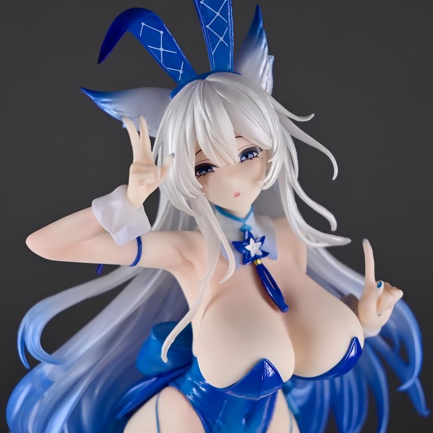 28CM Azur Lane Shinano Bunny Ver girl figure PVC Action Cartoon Toy Statue Collection Anime Model Adult Doll Gift
