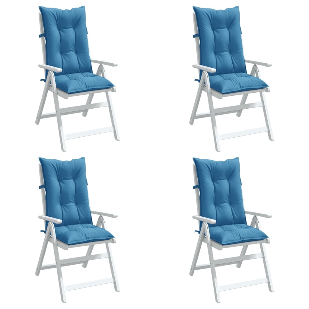 Hochlehner Seat Cushions 4 pcs. Melange Blue 120 x 50 x 7 cm Fabric