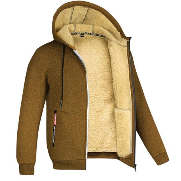 

Мужские куртки с подкладкой из флиса Sherpa Heavyweight, пальто, ветрозащитная толстовка с капюшоном на молнии, зимняя теплая толстовка с капюшоном, верхняя одежда, наряды, топы S