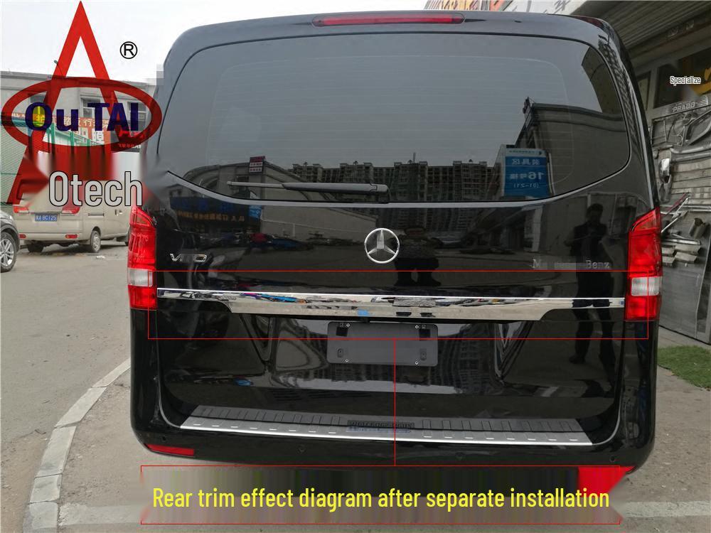 Outai Rear Trunk Trim for 2016-2018 Mercedes-Benz Viano and V260/V260L V-Class