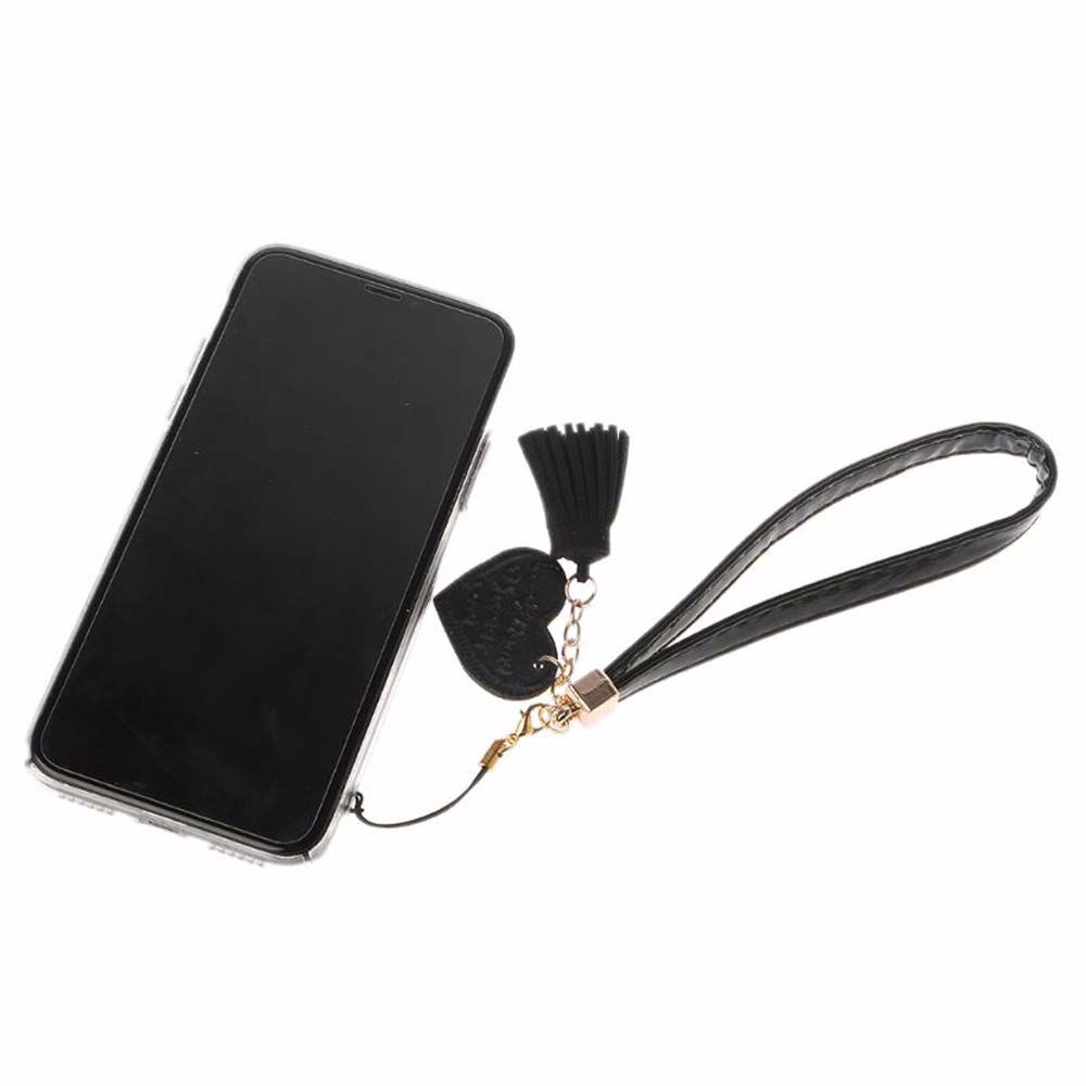 Anti-Lost PU Leather Rope Cell Phone Lanyard Keychain Mobile Phone Strap Mobile Phone Lanyard