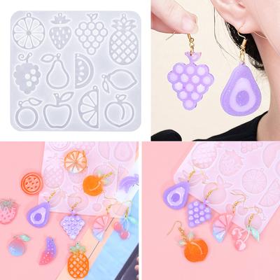 Earrings Silicone Molds Crafting Tools Silicone Pendant Moulds Keychain Mold Perfect Gift for Jewelry Making Enthusiasts
