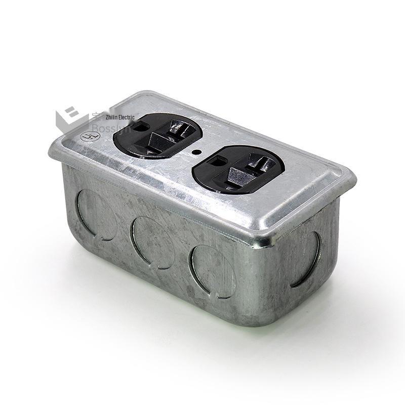 Type 118 US Standard Flush Mount Iron Junction Box for Wall Switch/Outlet