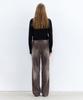 INSILENCE WOMEN Washed Corduroy Pants Brown
