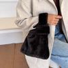 Fashion Soft Plush Bags for Women Fluffy Velvet Lady Handbags Small Tote Female Winter Purses Warm Fluffy Handbag