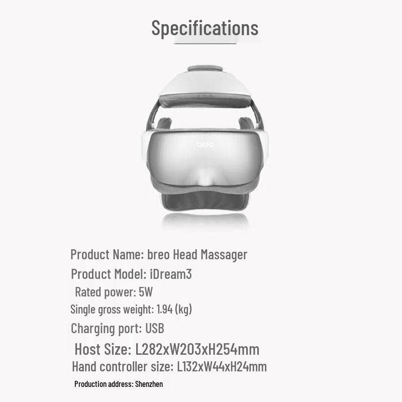 Breo iDream 3 Premium Head Massager