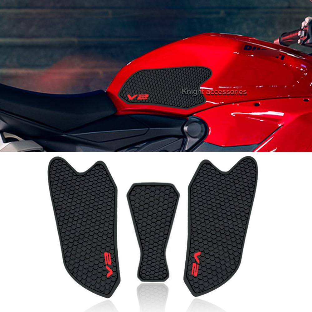 

For Ducati Panigale Streetfighter V2 2022 2023 Motorcycle Tank Traction Pad Anti-Slip Sticker Gas Knee Grip Protector