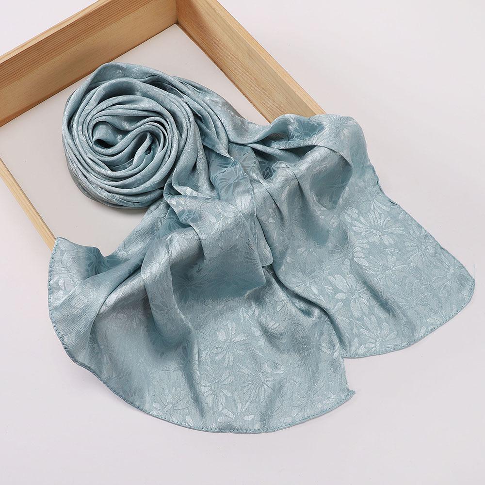 

Новый длинный шарф из искусственного шелка-жаккарда, шаль для женщин, головной платок MSL403 70*170CM