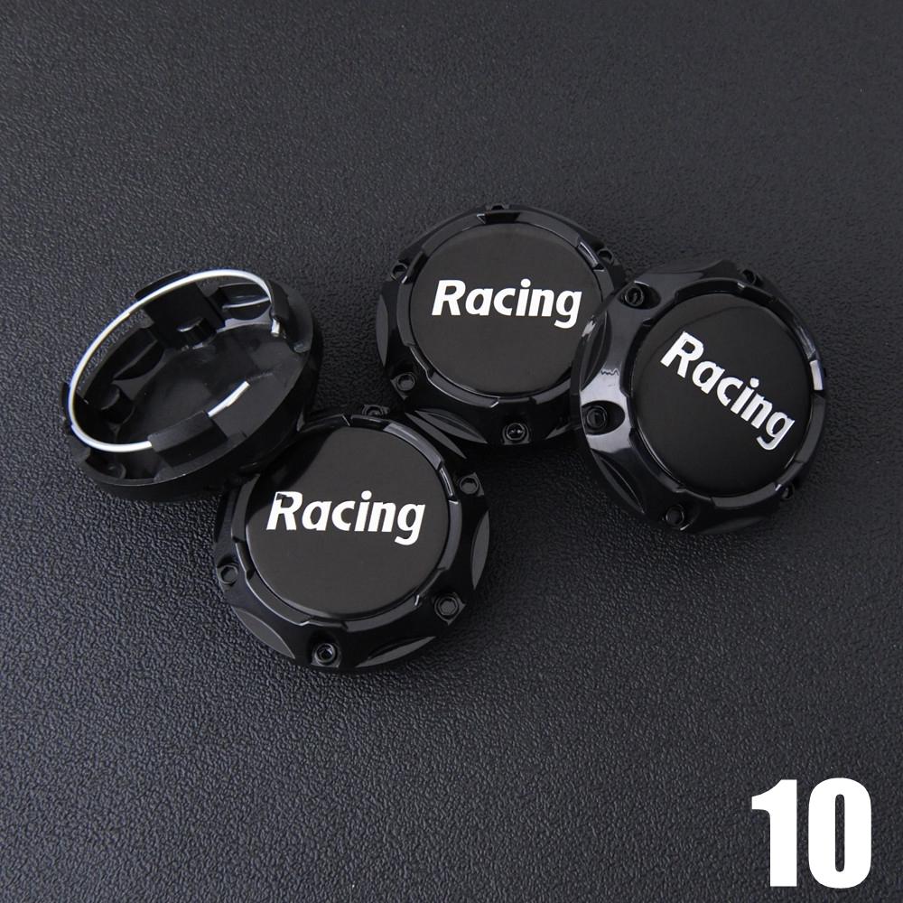 

4PCS JDM Sport Rim Cap Clip 56mm Racing Sport Emblem Sticker Wheel Center Caps Hub Cap Black & Silver