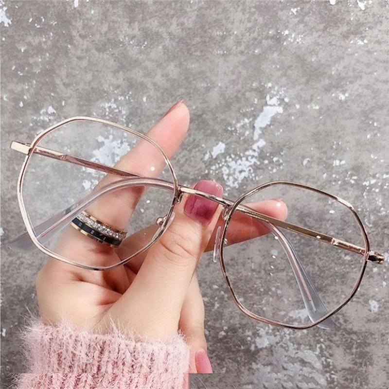 Women Vintage Anti-blue Light Glasses Men Trend Octagonal Frame Eyewear UV400 Optical Computer Eyeglasses