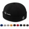 Men Women Unisex Skullcap Sailor Cap Hip Hop Landlord Hat Beanie Rolled Cuff Hat