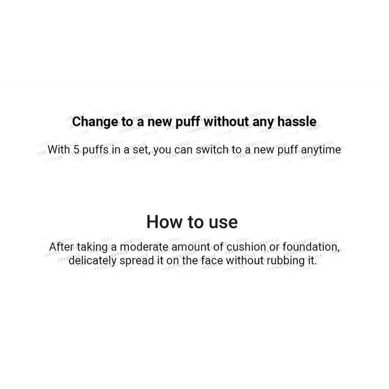 heimish - Artless Rubycell Puff 5pcs