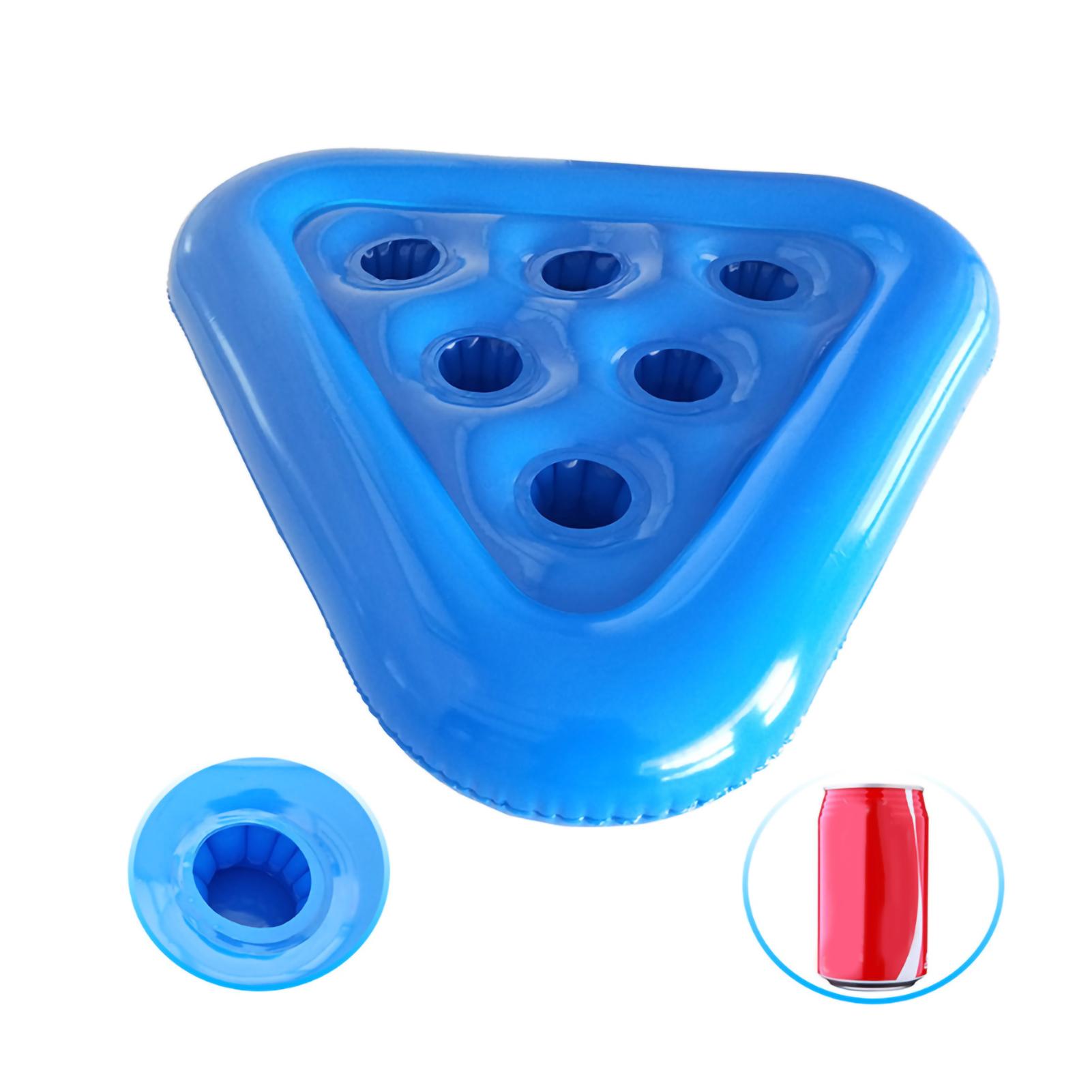 

Triangle Inflatable Coaster Floating Beer Glass Holder Swimming Pool Coaster