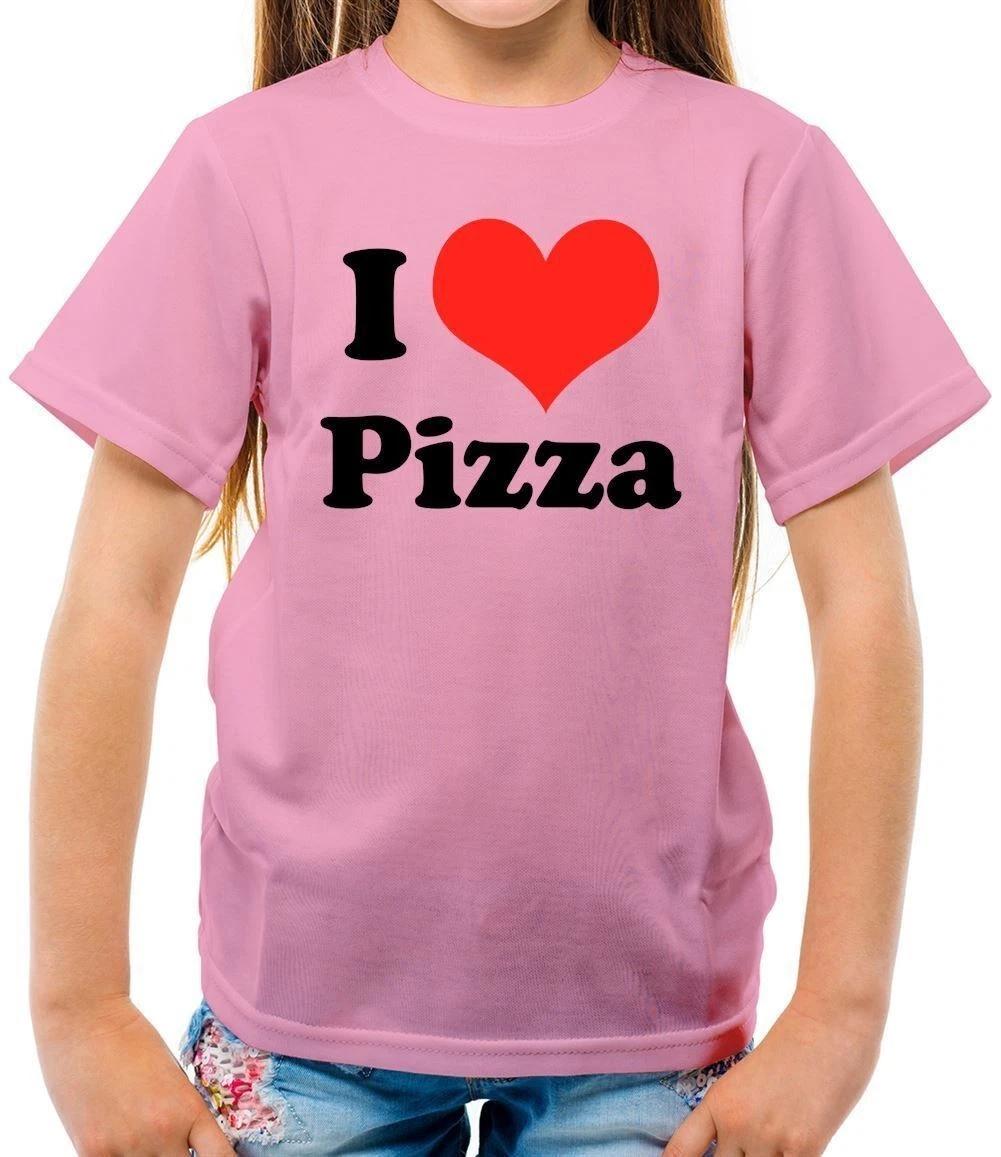 I Love Pizza - Kids T-Shirt - Food Present Margherita Pepperoni Funny 100
