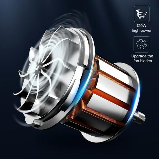 Car Vacuum Cleaner with Strong Suction Wireless Handheld Vacuum Washable Filter Screen USB Charging Cleaner for Car Sofa