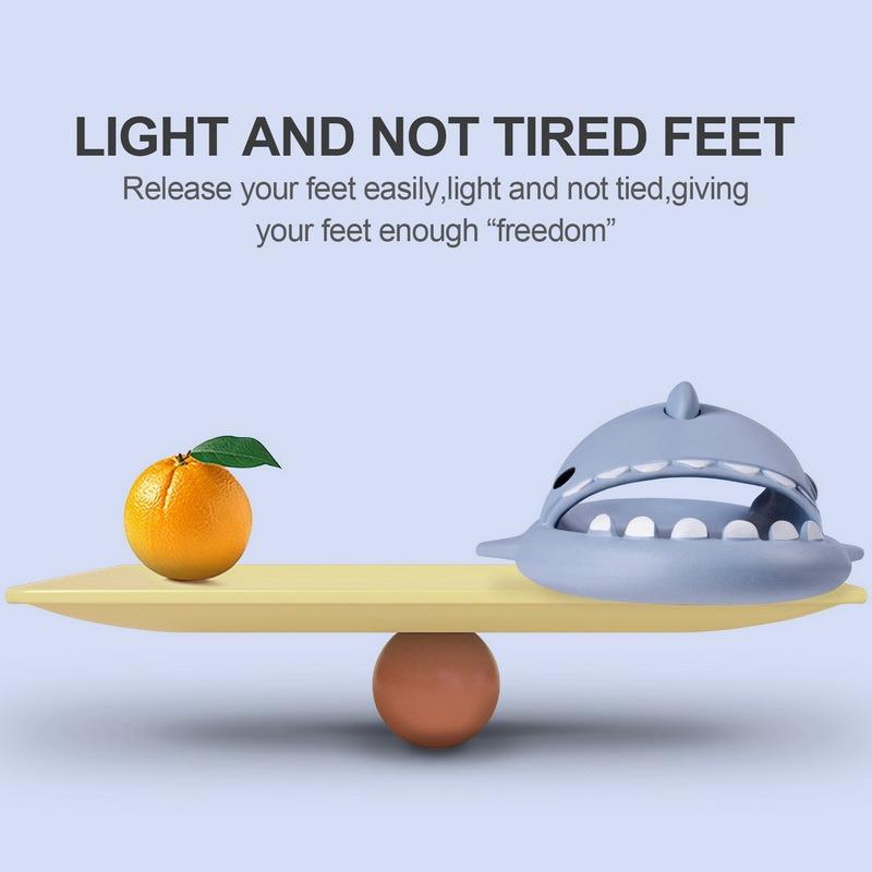 Cute Shark Slippers 4CM Platform Women Men Indoor Bathroom Slides Couples Summer Shoes Soft EVA Female Male Beach Flip Flops