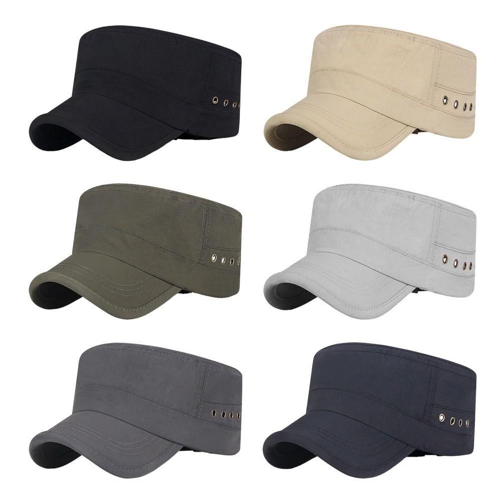 Anti-UV Baseball Cap Breathable Sun Hat Fashion Flat Top Hat  Men Women
