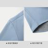 HLA Shirts Men's Blue Gray 7C Lapel Thickened Straight Fit HNEAW4F083A