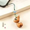 Sandalwood Little Deer Keychain: Cute Pendant for Cars and Phones, Perfect Unisex Gift