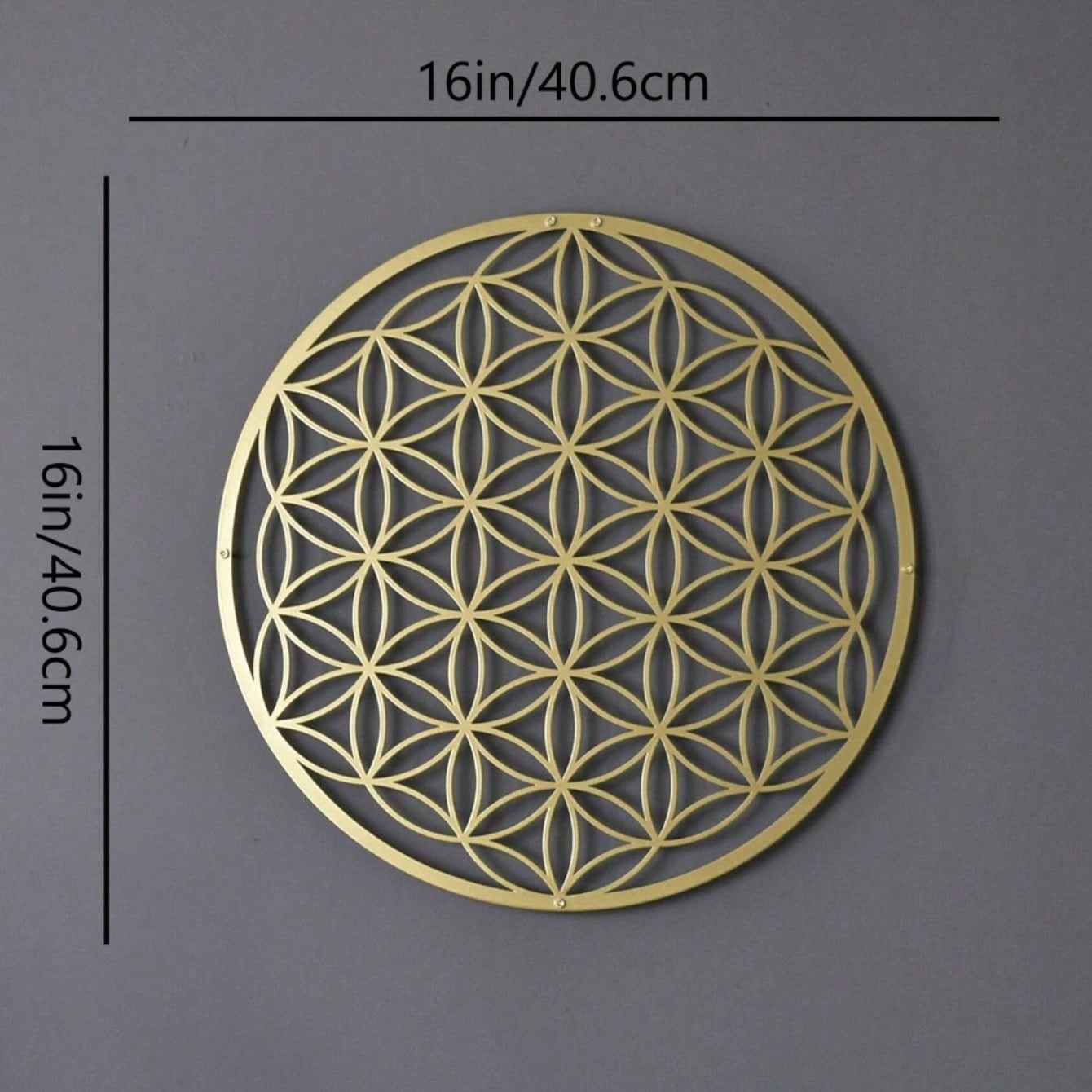 Metal Lotus Flower Wall Decor for Living Room Yoga Space Spiritual Housewarming Gift разноцветный