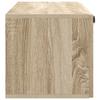 Wall Mounted TV Cabinet in Sonoma Oak 98 x 31 x 30 cm