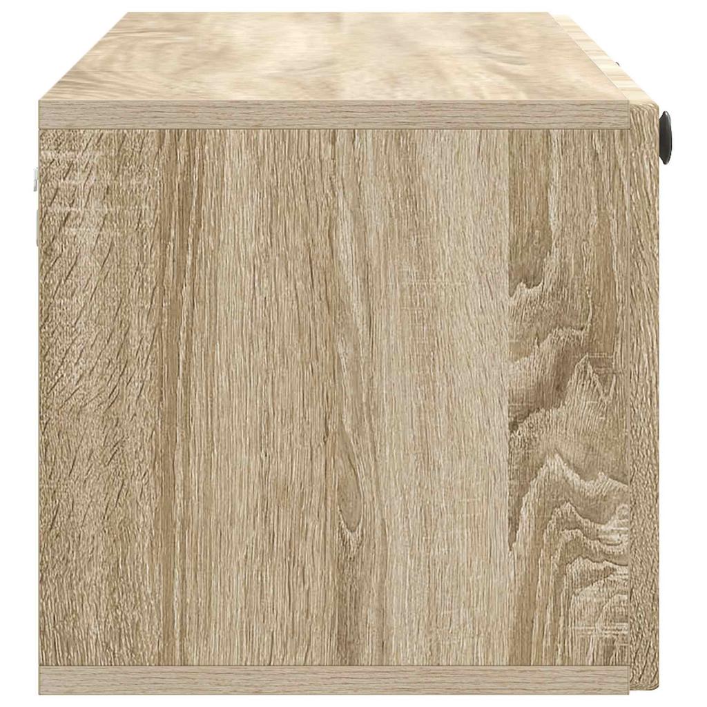 Wall Mounted TV Cabinet in Sonoma Oak 98 x 31 x 30 cm