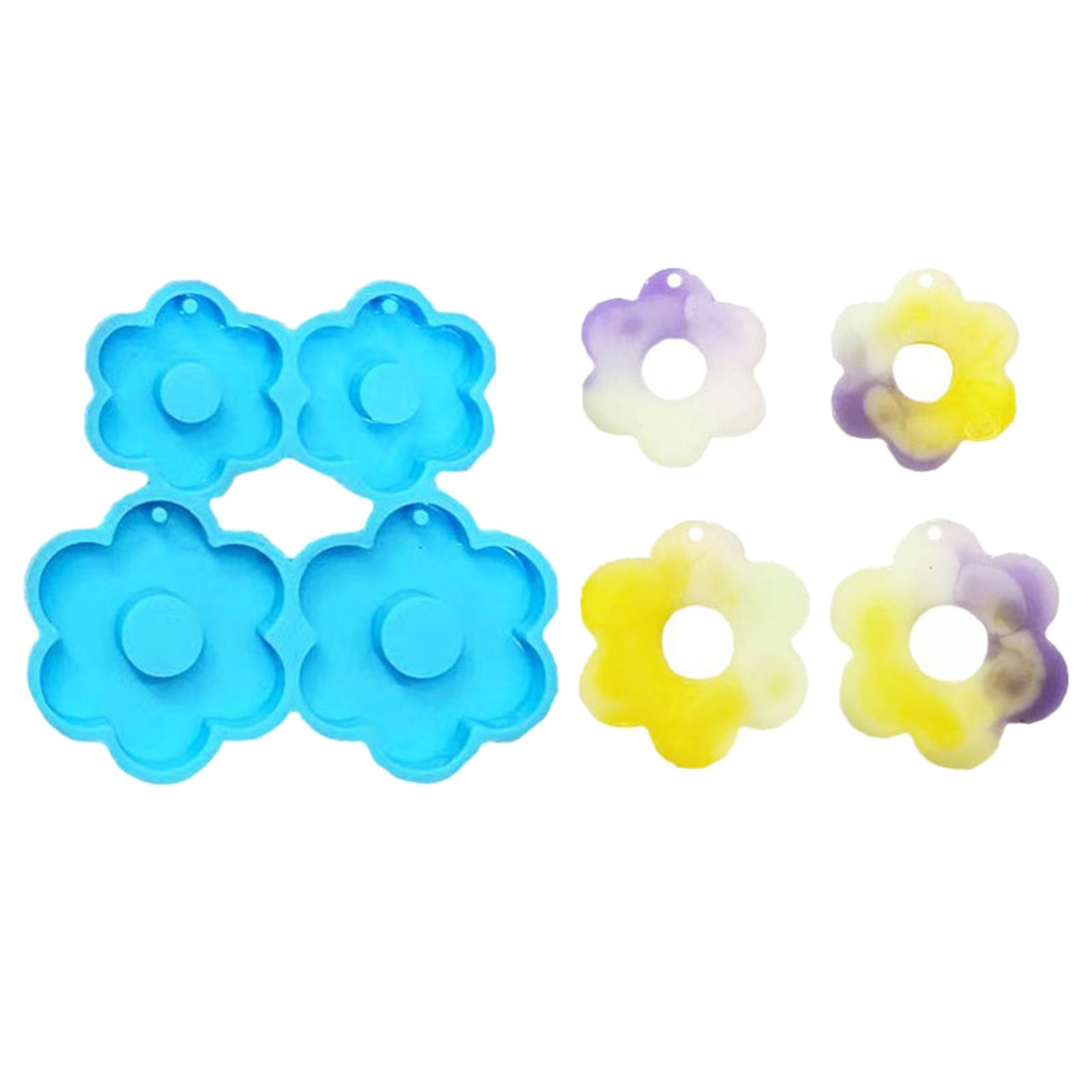 

Flower Earring Resin Mold Keychain Silicone Mold for Car Pendant Home-decors Crystal Epoxy Resin Mold Jewelry Making Mold 1